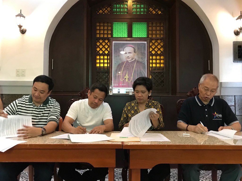 The Parish and DLSU signed a Memorandum of Agreement